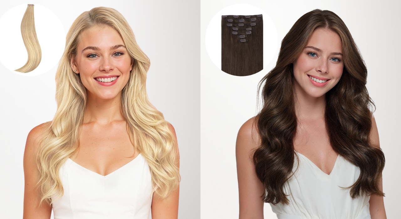 Tape-In Hair Extensions vs Clip-In Hair Extensions: Which One Is Right for You?