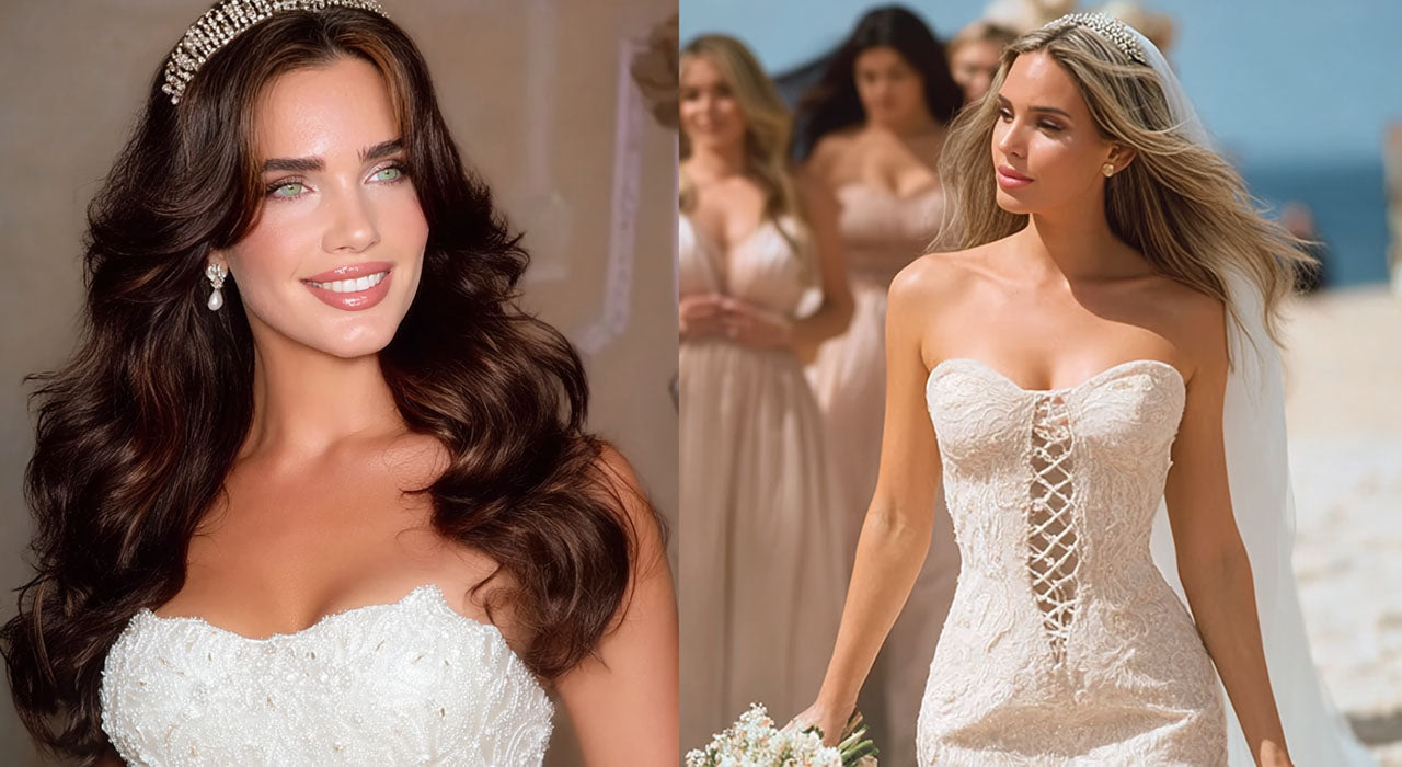 Wedding hairstyle: styling selection