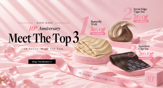 3,000+ Customers Voted: Meet GOO GOO’s Top 3 Most-Loved Hair Extensions