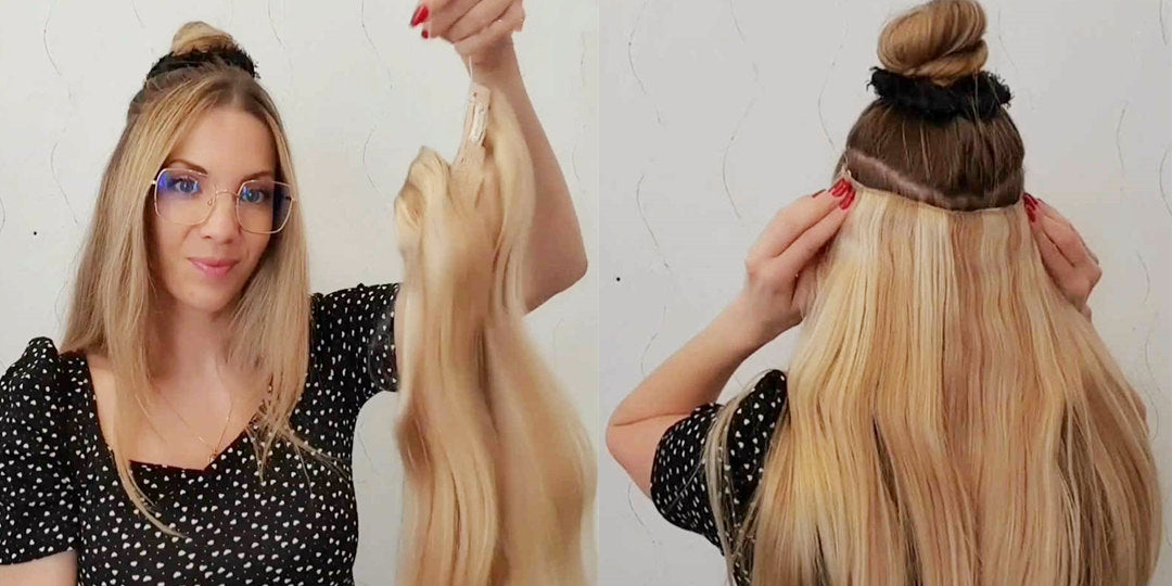 How to: Apply GOO GOO Wire Hair Extensions
