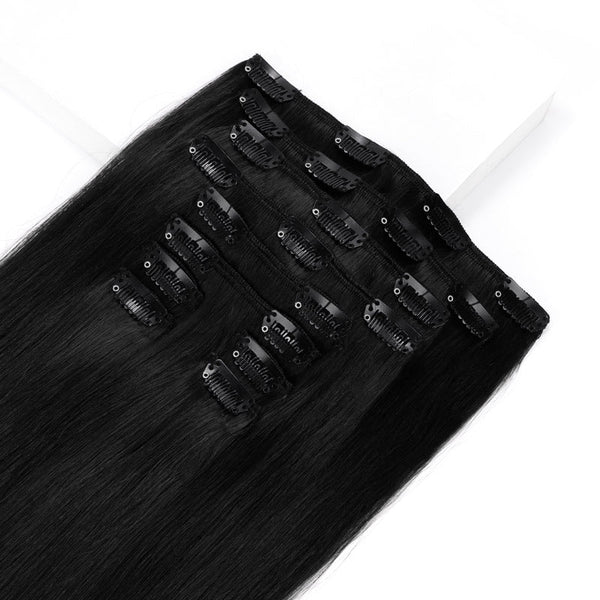 Double Drawn Clip in Hair Extensions 160g-sale