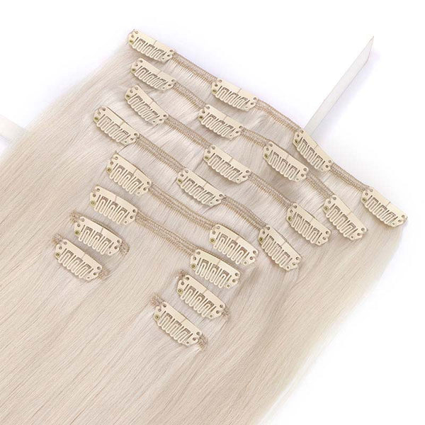 Double Drawn Clip in Hair Extensions 160g-sale