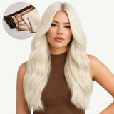 Pure Platinum Blonde (1000) Thick Sew-In Weft Hair Extensions (100g-160g)