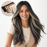NEGRO AZABACHE (1)Extensiones de cabello de trama cosida