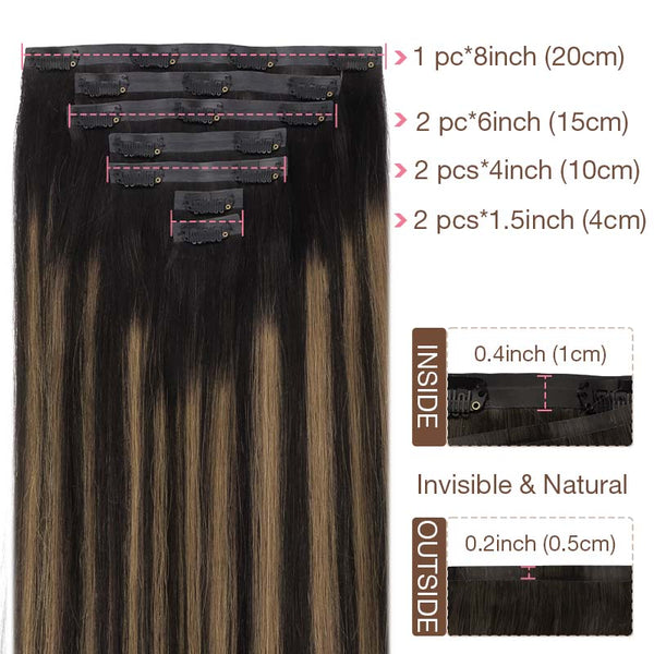 Seamless Clip in Hair Extensions