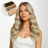 Light Blonde Highlights (16/22A) Tape-Ins 50g_100% Remy Human Hair extensions and accessories.