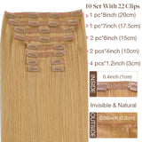 Double Drawn Clip ins &Tinsel Sets-Sale