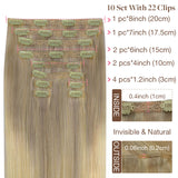 Double Drawn Clip in Hair Extensions 160g-sale