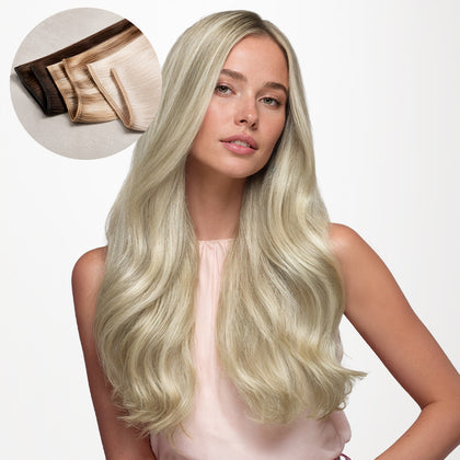 Ash Blonde Highlights (17A/60A) Sew-In Weft Hair Extensions (80g-120g)-100% Remy Human Hair extensions and accessories.