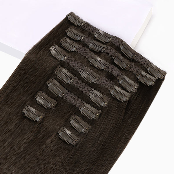 Double Drawn Clip in Hair Extensions 160g-sale