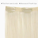 Extensiones de cabello con clip de doble trama GOO GOO, 160 g