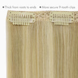 Extensiones de cabello con clip de doble trama GOO GOO, 160 g