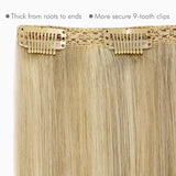 Extensiones de cabello con clip de doble trama GOO GOO, 160 g