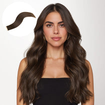 Chocolate Brown (4A) Mini Tape-Ins 40g – 100% Remy Human Hair.
