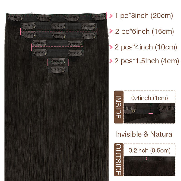 Seamless Clip in Hair Extensions