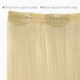 Extensiones de cabello con clip de doble trama GOO GOO, 160 g