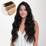 Natural Black (1B) Tape-Ins 50g_100% Remy Human Hair extensions and accessories.