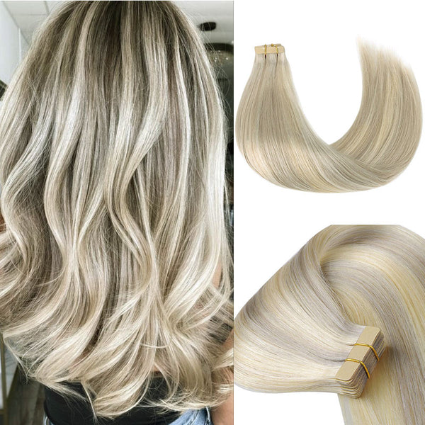 ASH BLONDE HIGHLIGHTS (17A/60A) TAPE IN