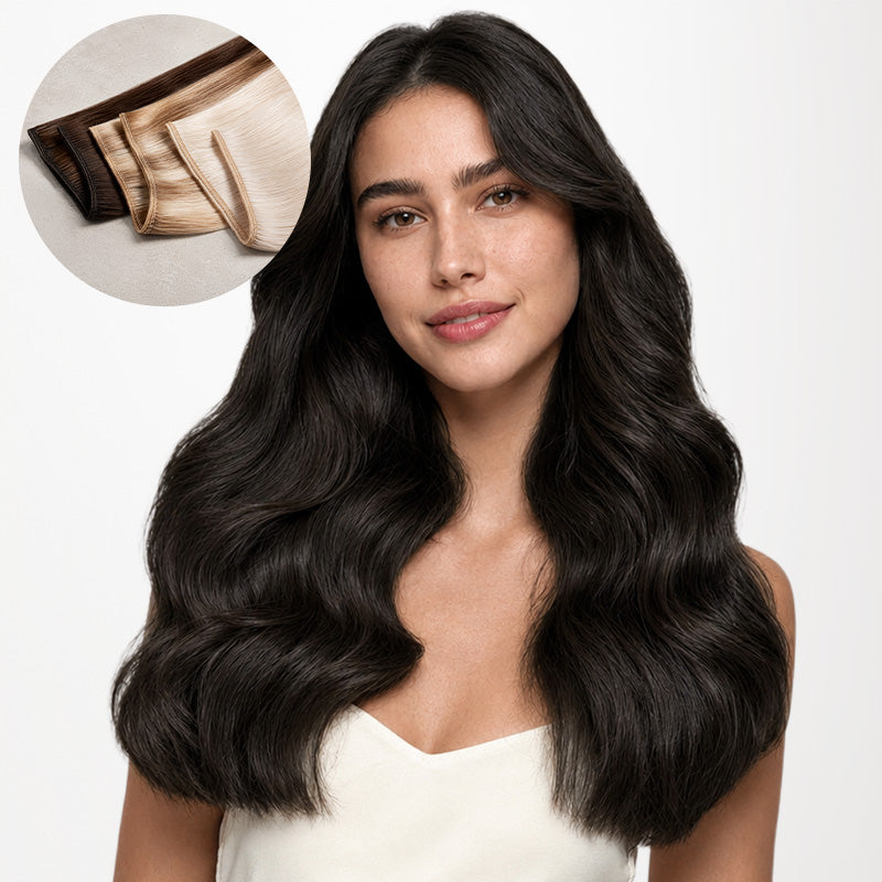Dark Brown (2) Thick Sew-In Weft Hair Extensions (120g-160g)