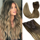 Clip in Hair Extensions 150g