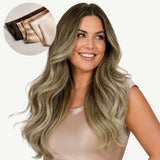 BLEACH BLONDE BALAYAGE (3/8/613) Einnähen von Haarverlängerungen