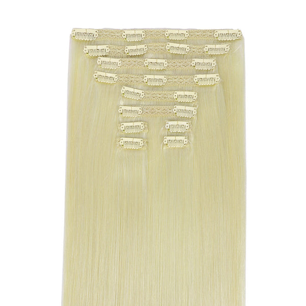 Double Drawn Clip in Hair Extensions 160g-sale