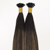 Dark Brown Balayage (2/6/2) Flat Tip Hair Extensions 60g