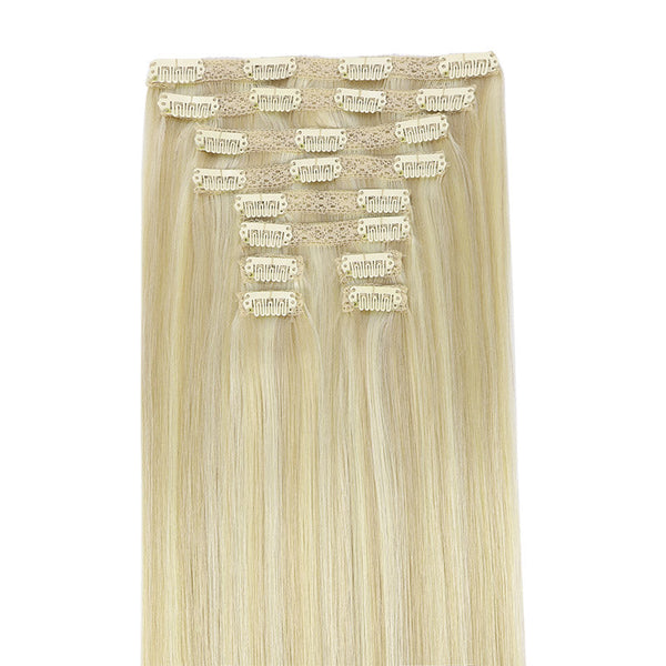 Double Drawn Clip in Hair Extensions 160g-sale