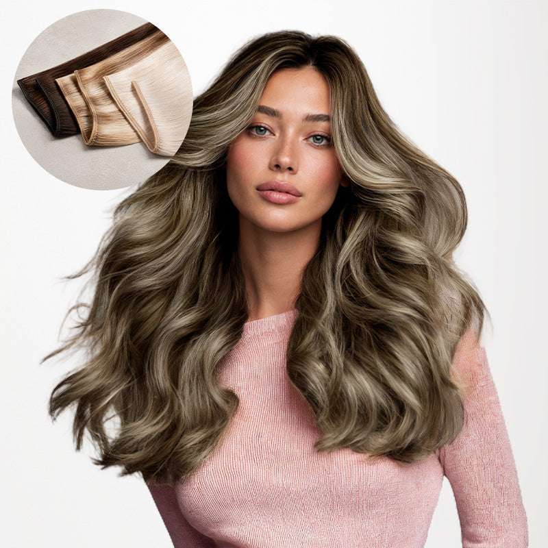 Honey Blonde Balayage (4/26/4) Sew-In Weft Hair Extensions (80g-120g)
