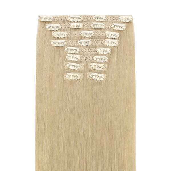 Double Drawn Clip in Hair Extensions 160g-sale