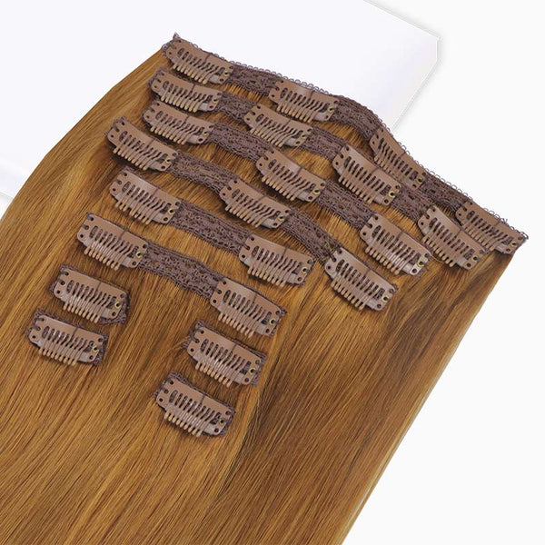 Double Drawn Clip in Hair Extensions 160g-sale