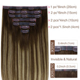 Seamless Clip in Hair Extensions