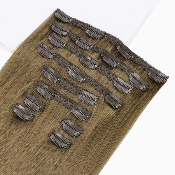 Double Drawn Clip in Hair Extensions 160g-sale