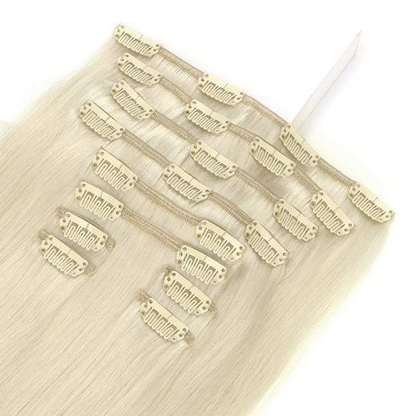 Double Drawn Clip in Hair Extensions 160g-sale