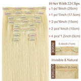 Double Drawn Clip ins &Tinsel Sets-Sale