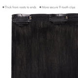Extensiones de cabello con clip de doble trama GOO GOO, 160 g