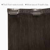 Extensiones de cabello con clip de doble trama GOO GOO, 160 g