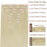 Double Drawn Clip in Hair Extensions 160g-sale