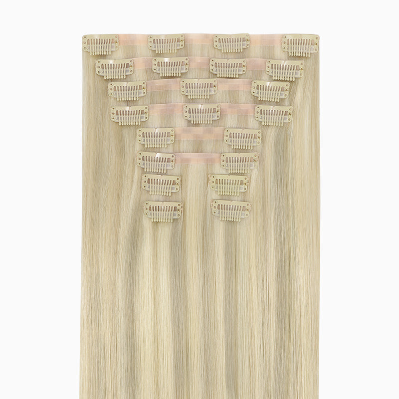 Extensiones de cabello con clip de doble trama GOO GOO, 160 g