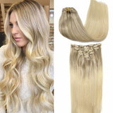 BALAYAGE RUBIO PLATINO (17/22/60) CLIP-INS CLÁSICOS
