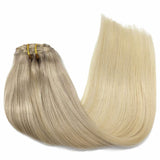 BALAYAGE RUBIO PLATINO (17/22/60) CLIP-INS CLÁSICOS