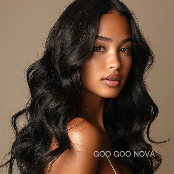 GOO GOO NOVA Classic Clip in Hair Extensions Real Human Hair 120g