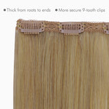 Extensiones de cabello con clip de doble trama GOO GOO, 160 g