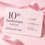  GOO GOO Hair Gift Card-100% Remy Human Hair extensions and accessories.