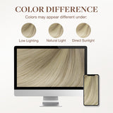 Platinblond Balayage (17/22/60) Profi-Haarverlängerung mit Draht