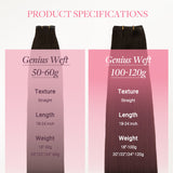 Bleach Blonde Balayage (3/8/613) Genius Weft Hair Extensions (50-120g)_100% Remy Human Hair.