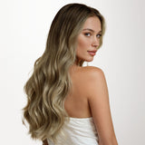 BLEACH BLONDE BALAYAGE (3/8/613) NAHTLOSE CLIP-INS