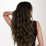 Dark Brown Balayage (2/6/2) Seamless Clip-Ins [Clearance] _100% Remy Human Hair.