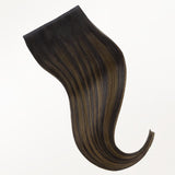 Dark Brown Balayage (2/6/2) Seamless Clip-Ins [Clearance] _100% Remy Human Hair.