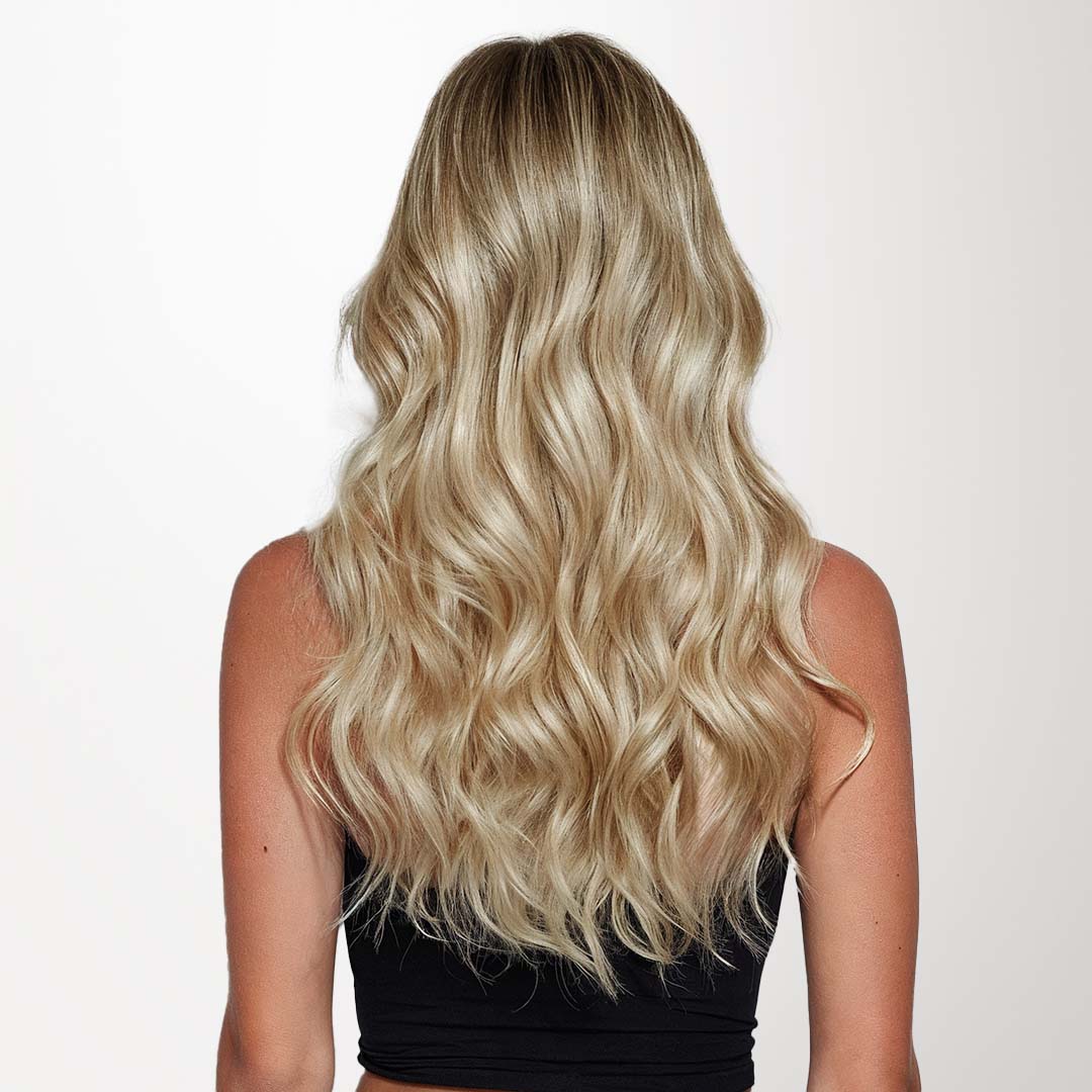 Dirty Blonde Highlighted Bleach Blonde (18A/613A) | GOO GOO Hair